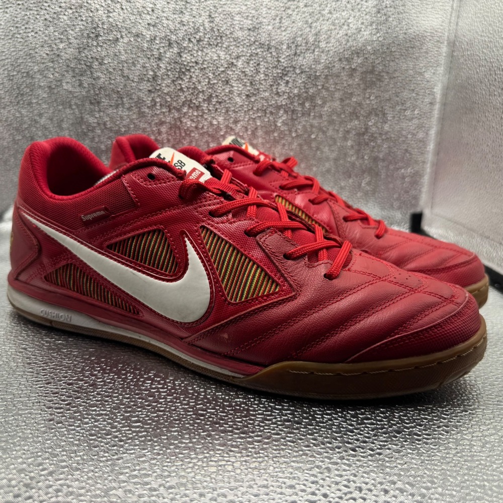 Size 12 Nike SB Gato Supreme Sneakers Mens Red Good AR0821-600 World Famous